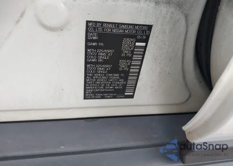 2019 Nissan Rogue Sv from USA, damaged, VIN KNMAT2MT0KP554421